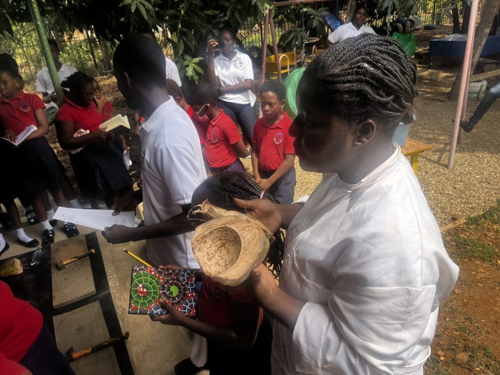 One of the waste pickers in Tema Newtown collecting plastic for plastic credits